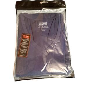 Mens Tee Steven Land Medium Modern Fit V Neck Short Sleeve Stretch Blue New Pkg